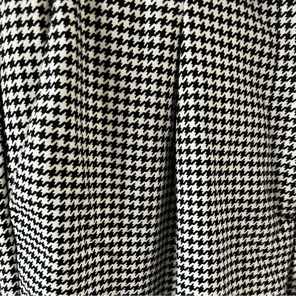 LOFT Black and White Houndstooth Pants Trousers NWOT Size 6 - Picture 8 of 9
